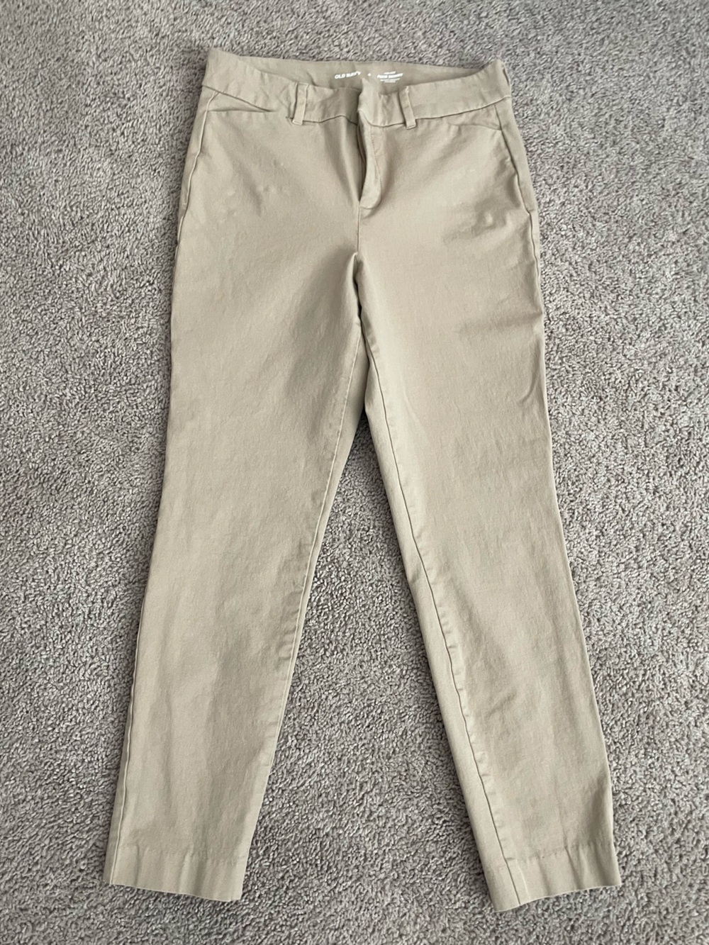 Old Navy Pixie Skinny High-Rise Secret-Smooth Khaki Ankle Pants Size 6